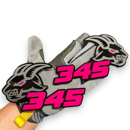 Custom Ram head acrylic badge for Dodge Ram 2500 truck with aggressive red eye design