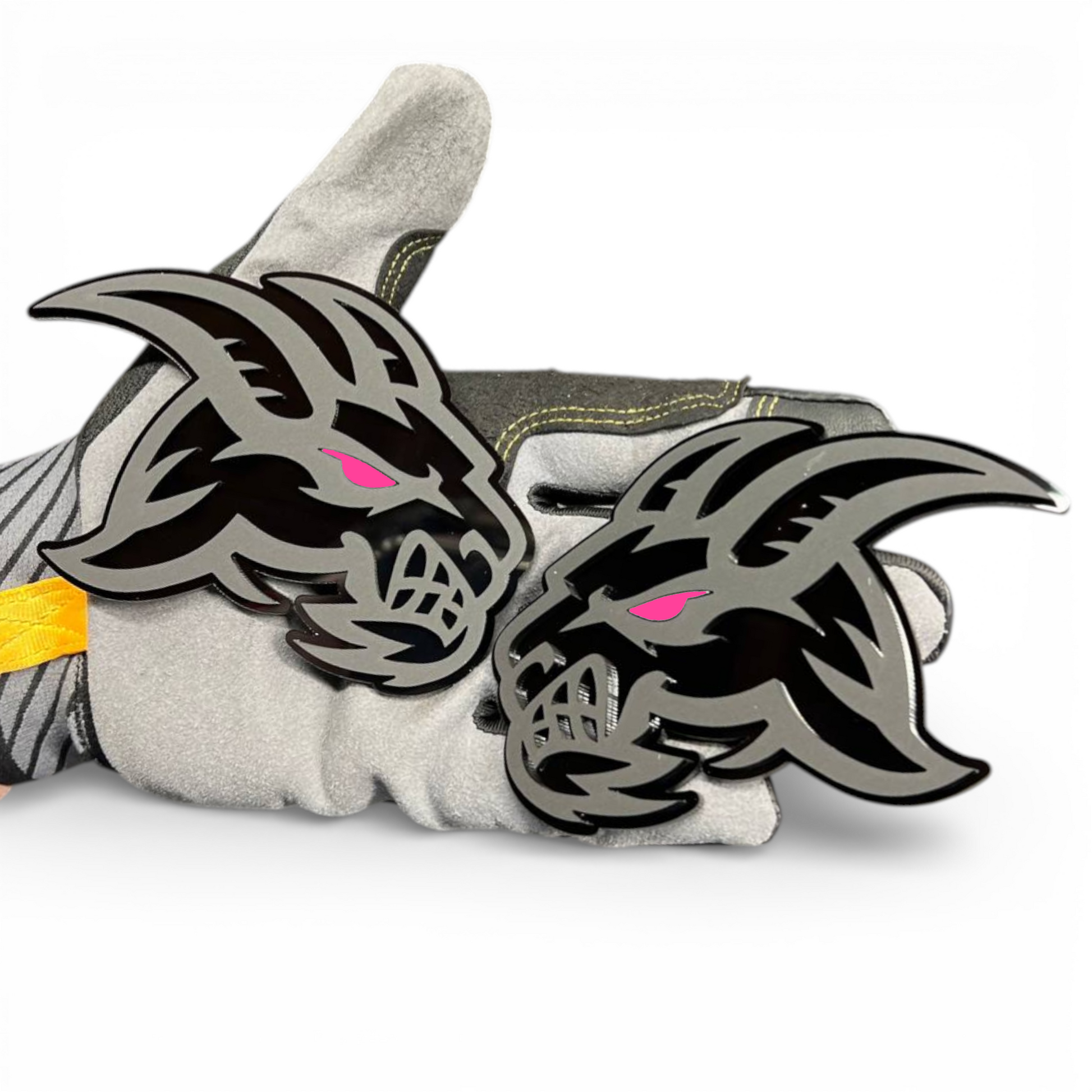 Big Horn goat head badge pair acrylic emblem for Dodge Ram truck custom styling