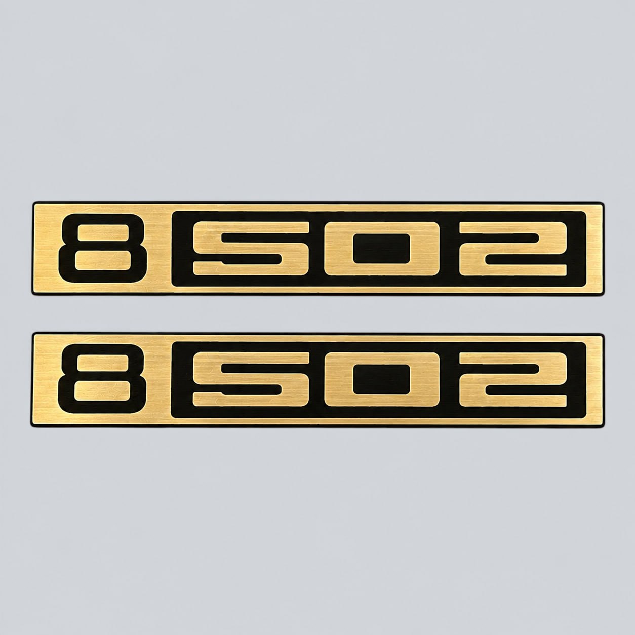 Custom B502 Chevy C10 truck badge designed for 1967-1972 front fender use.