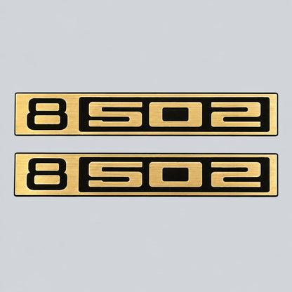Custom B502 Chevy C10 truck badge designed for 1967-1972 front fender use.