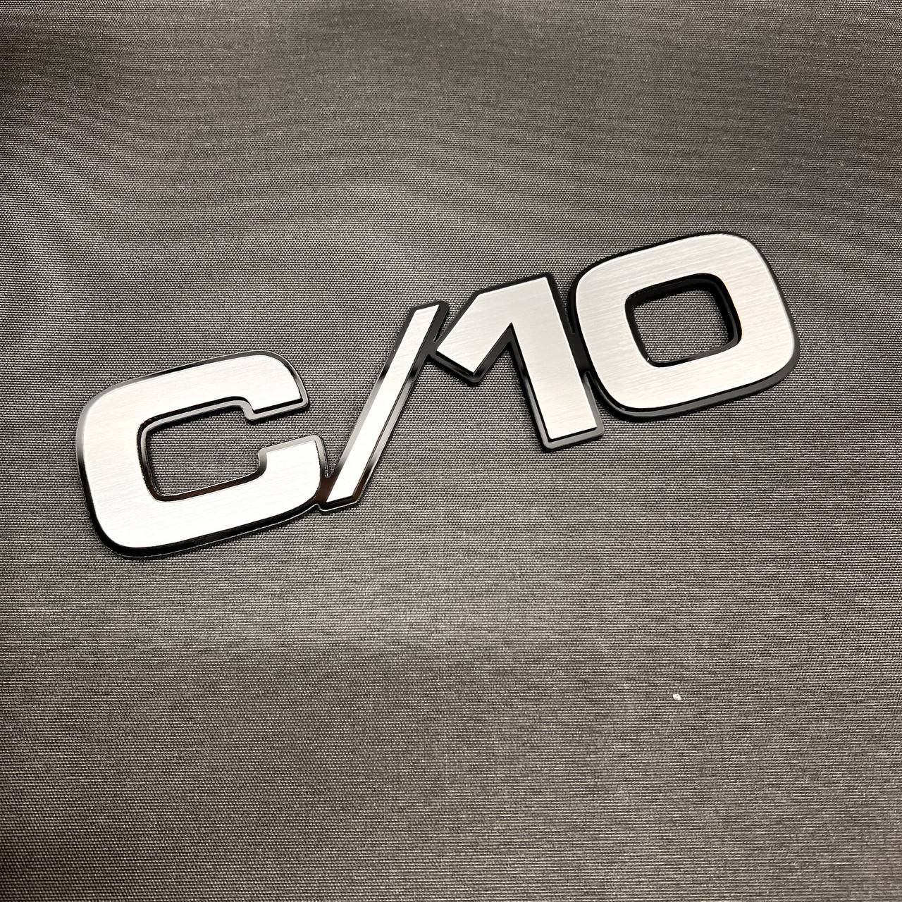 GMC Chevy C/10 custom truck emblem badge for exterior fender placement