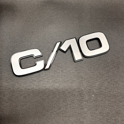 GMC Chevy C/10 custom truck emblem badge for exterior fender placement