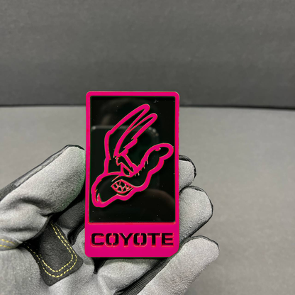 Custom coyote car badge for Toyota Tundra offroad truck styling