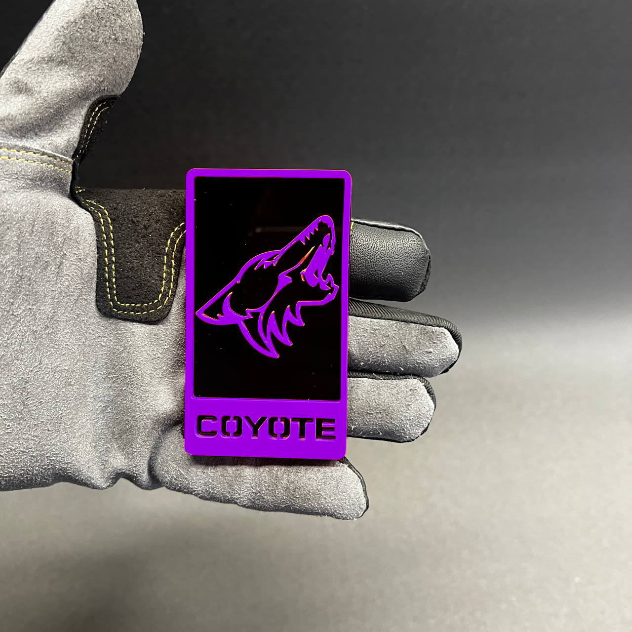 Custom coyote car badge for Toyota Tundra offroad truck styling
