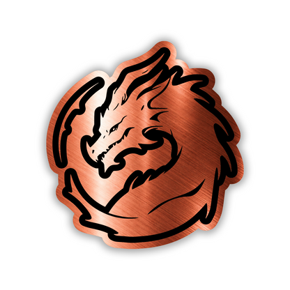 Custom dragon head car badge for fender, tailgate, or exterior decoration