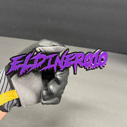 Aggressive dripping font badge for truck tailgate customization