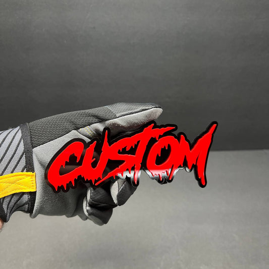 custom name badge truck fender aggressive bold styling