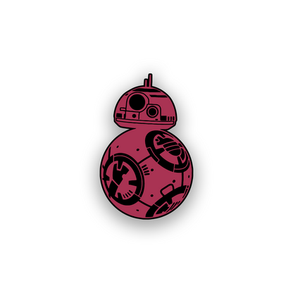 Custom sci fi robot car emblem with precision engraved automotive artwork