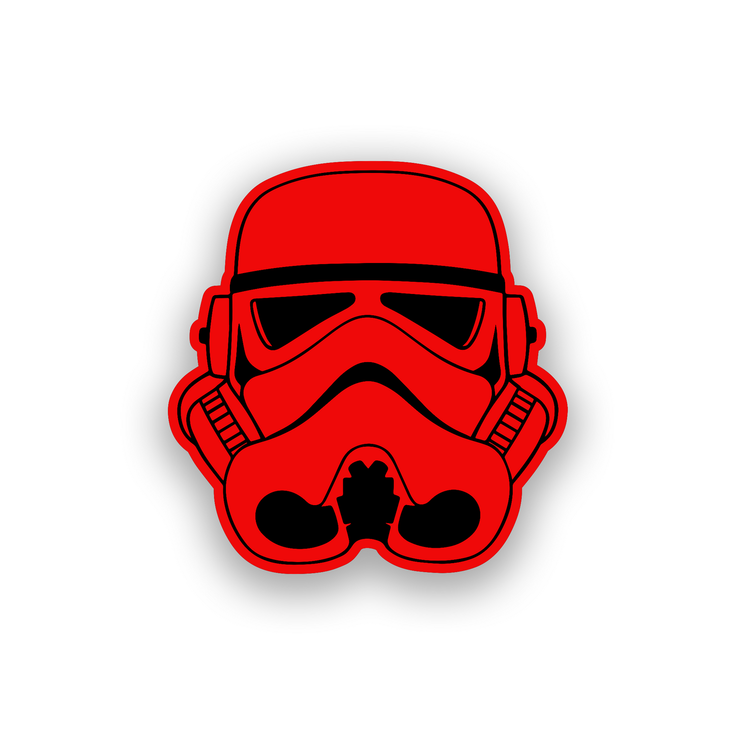 Engraved sci fi helmet vehicle badge for personalized car or truck styling