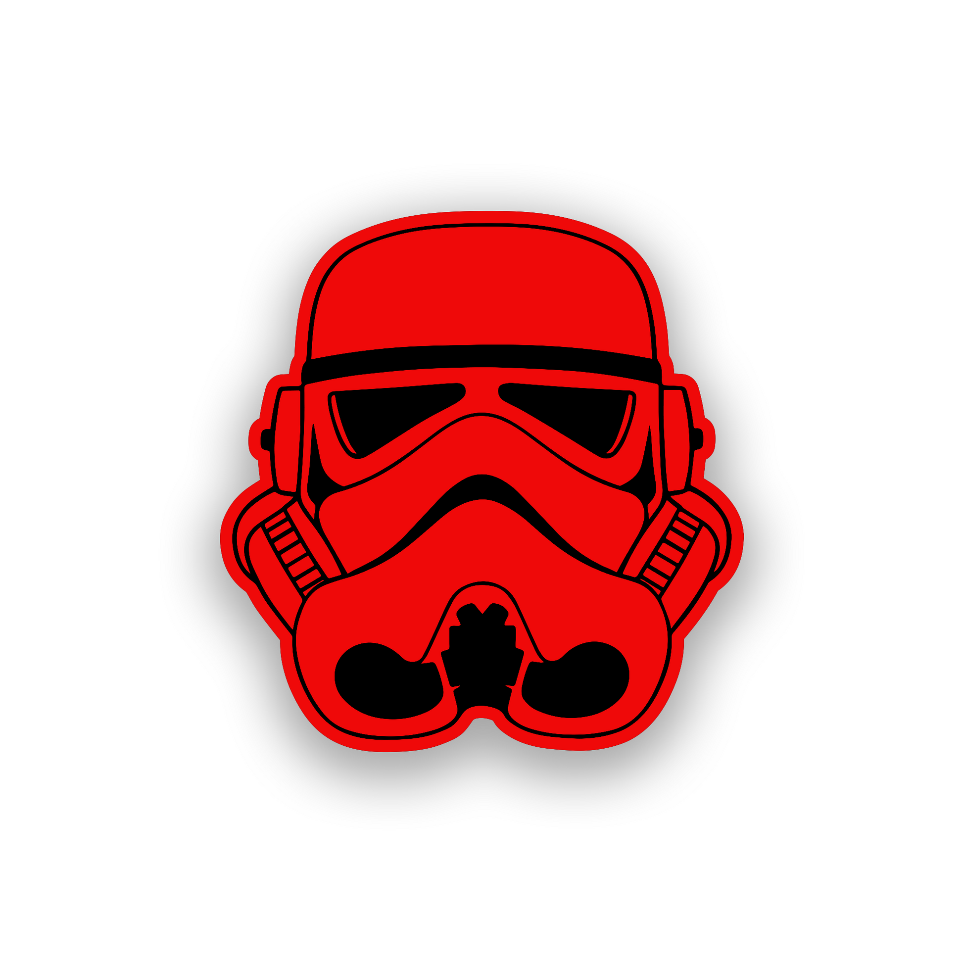 Engraved sci fi helmet vehicle badge for personalized car or truck styling