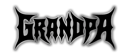 Custom GRANDPA car badge fender emblem with bold black design and metallic engraved finish