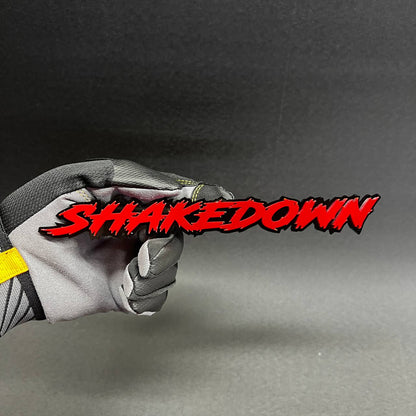 custom text lightning badge installed tailgate aggressive look
