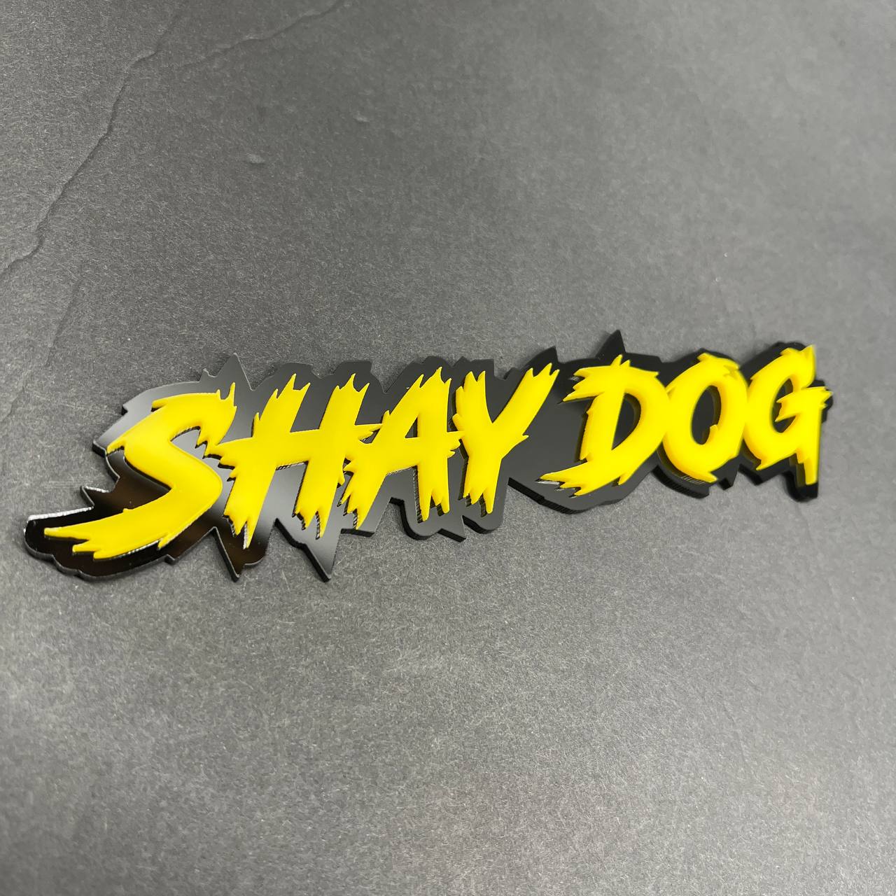 custom text lightning badge installed tailgate bold look