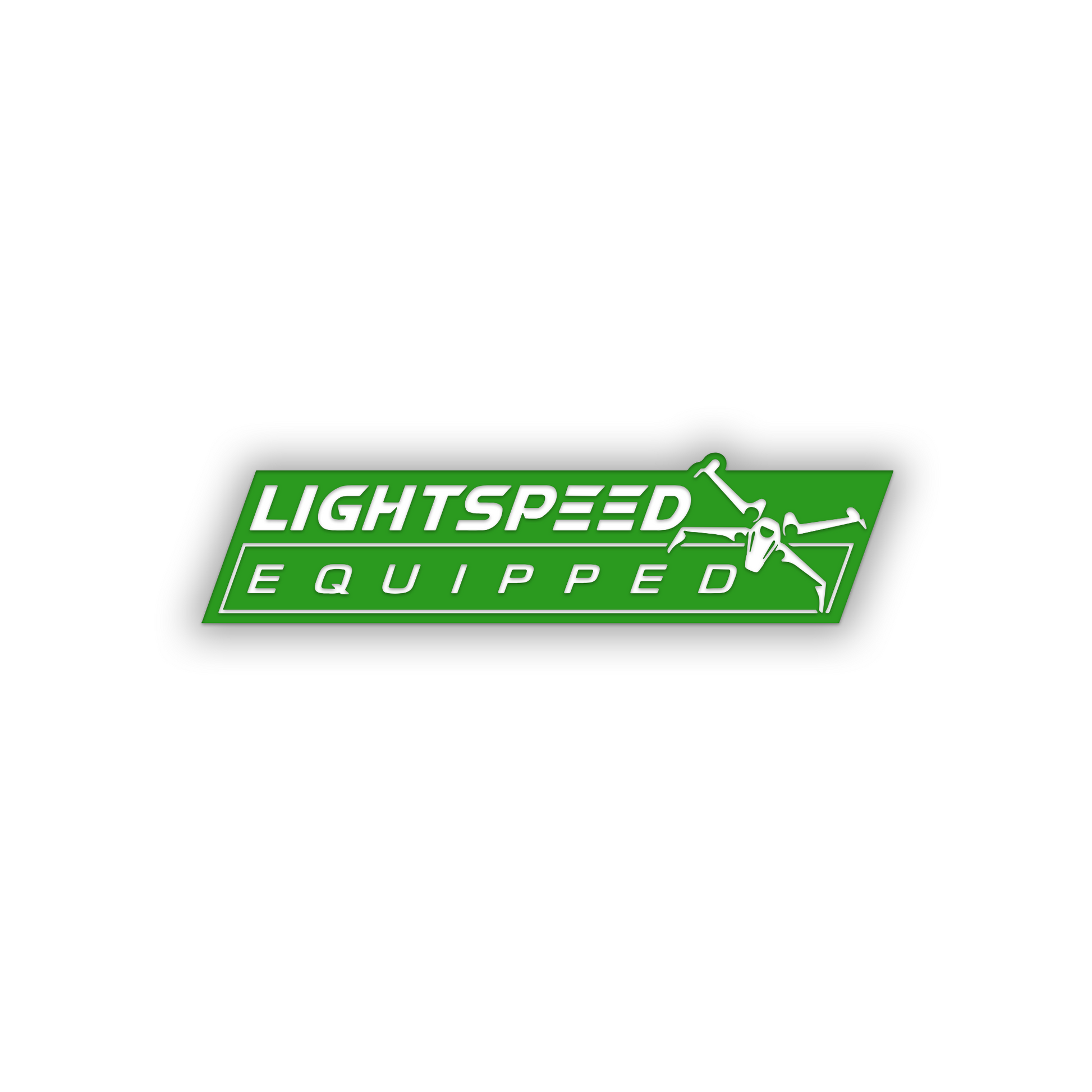 Silver and black sci-fi Lightspeed Equipped vehicle emblem