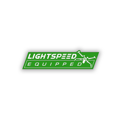 Silver and black sci-fi Lightspeed Equipped vehicle emblem