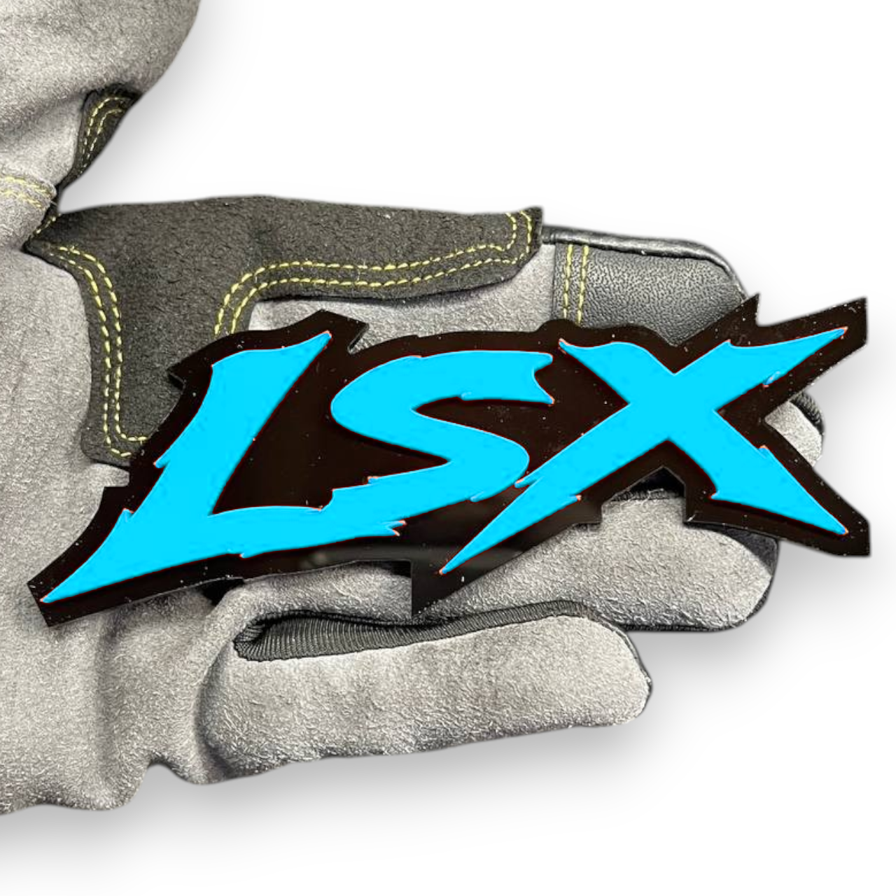 LSX emblem on Chevy Silverado tailgate badge