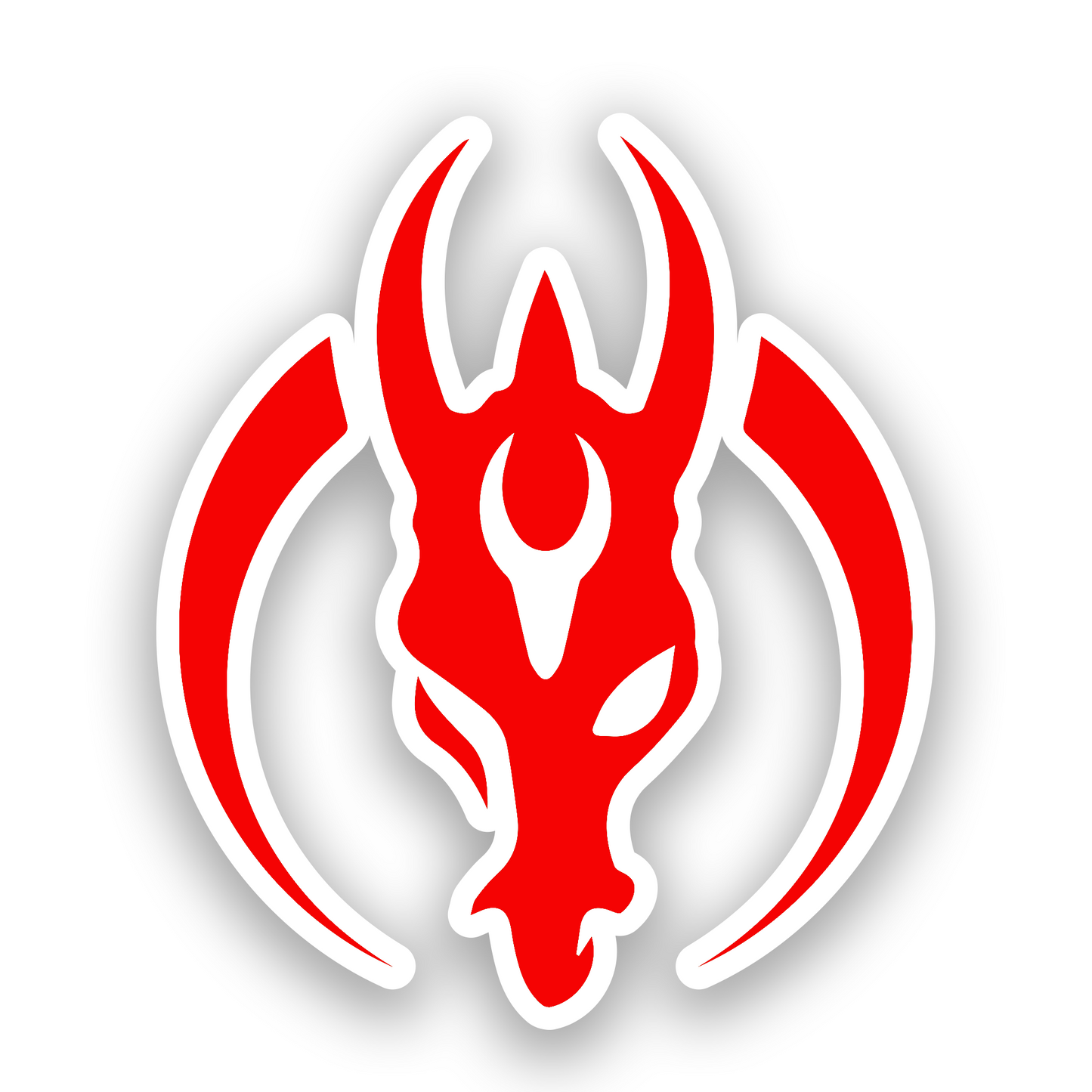 Laser engraved Mandalorian Mercs inspired badge for custom vehicle exterior styling