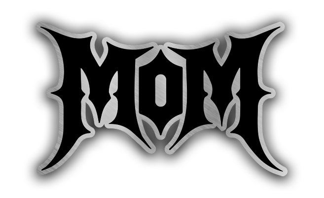 Custom MOM car badge fender emblem with bold engraved design for vehicle exterior