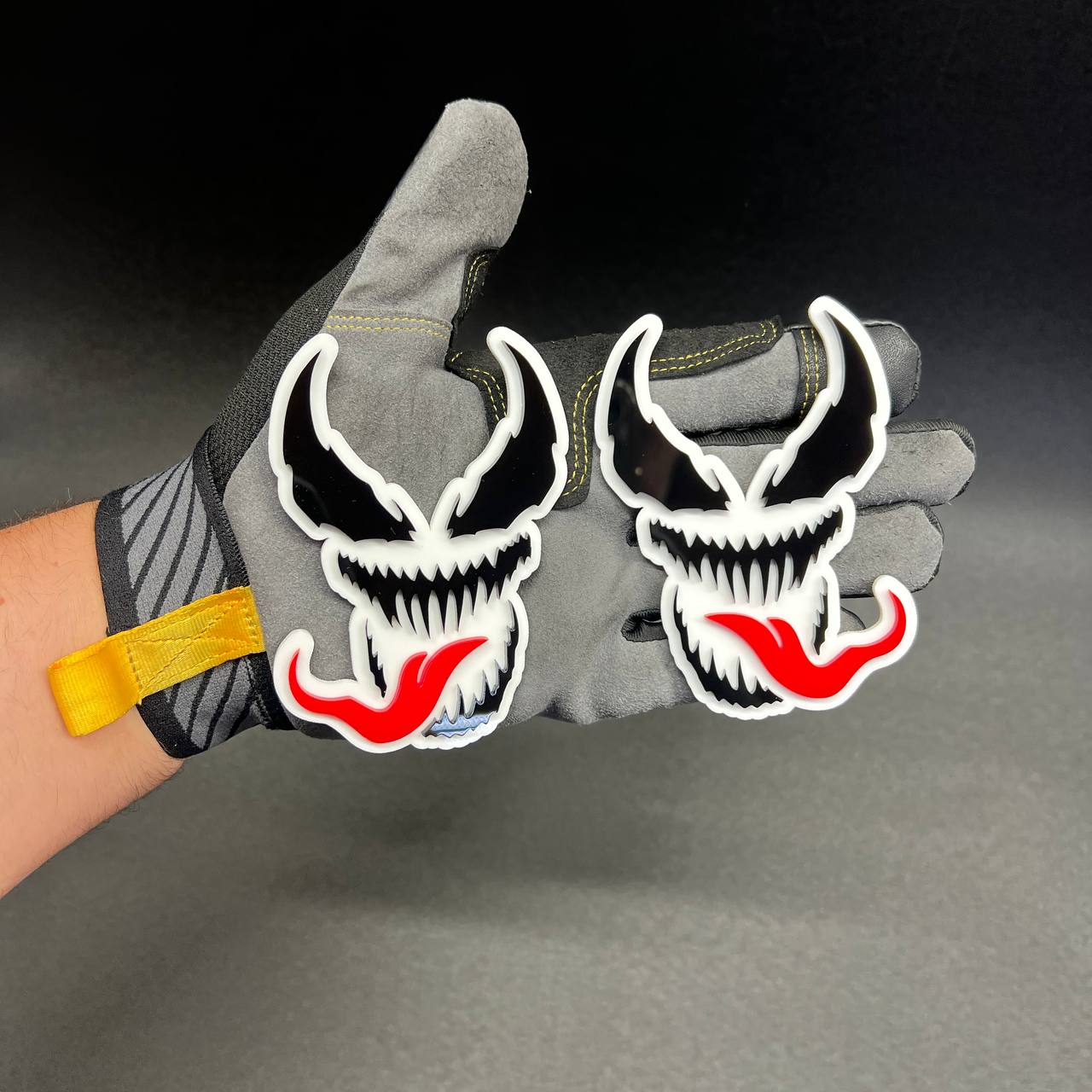 fang badge on Jeep Wrangler Ford Bronco offroad vehicle