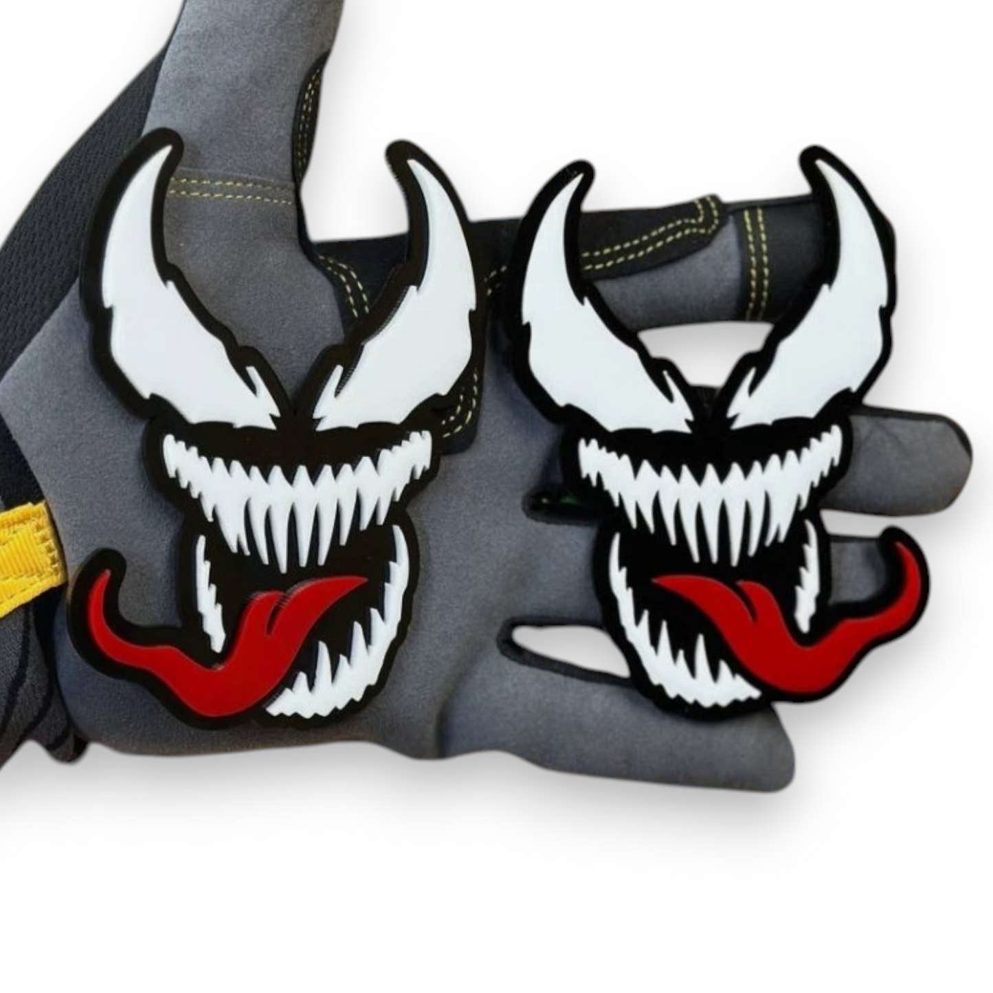 aggressive monster tongue badge on Ford F150 Raptor truck custom build