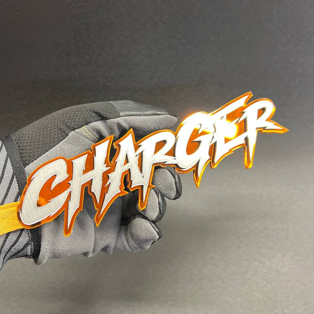 custom text badge installed tailgate sharp clean design
