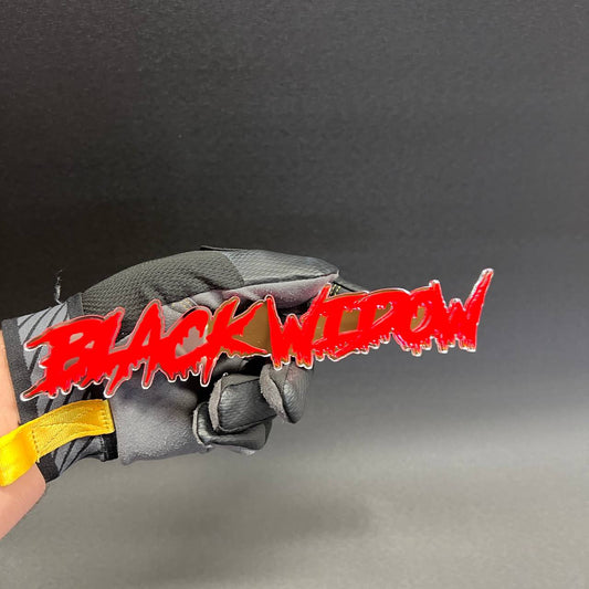 dripping text emblem for hood truck bold clean styling