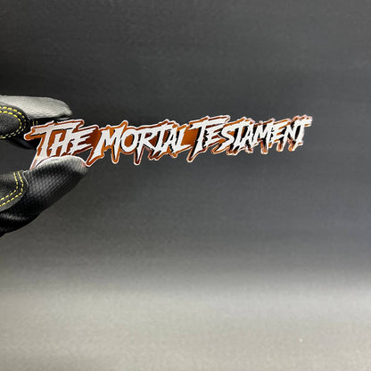 gold mirror sharp font emblem for truck fender installation