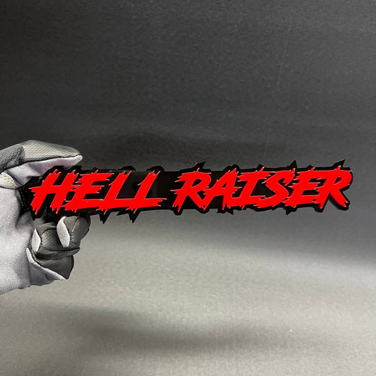 hell raiser lightning text car badge aggressive truck style
