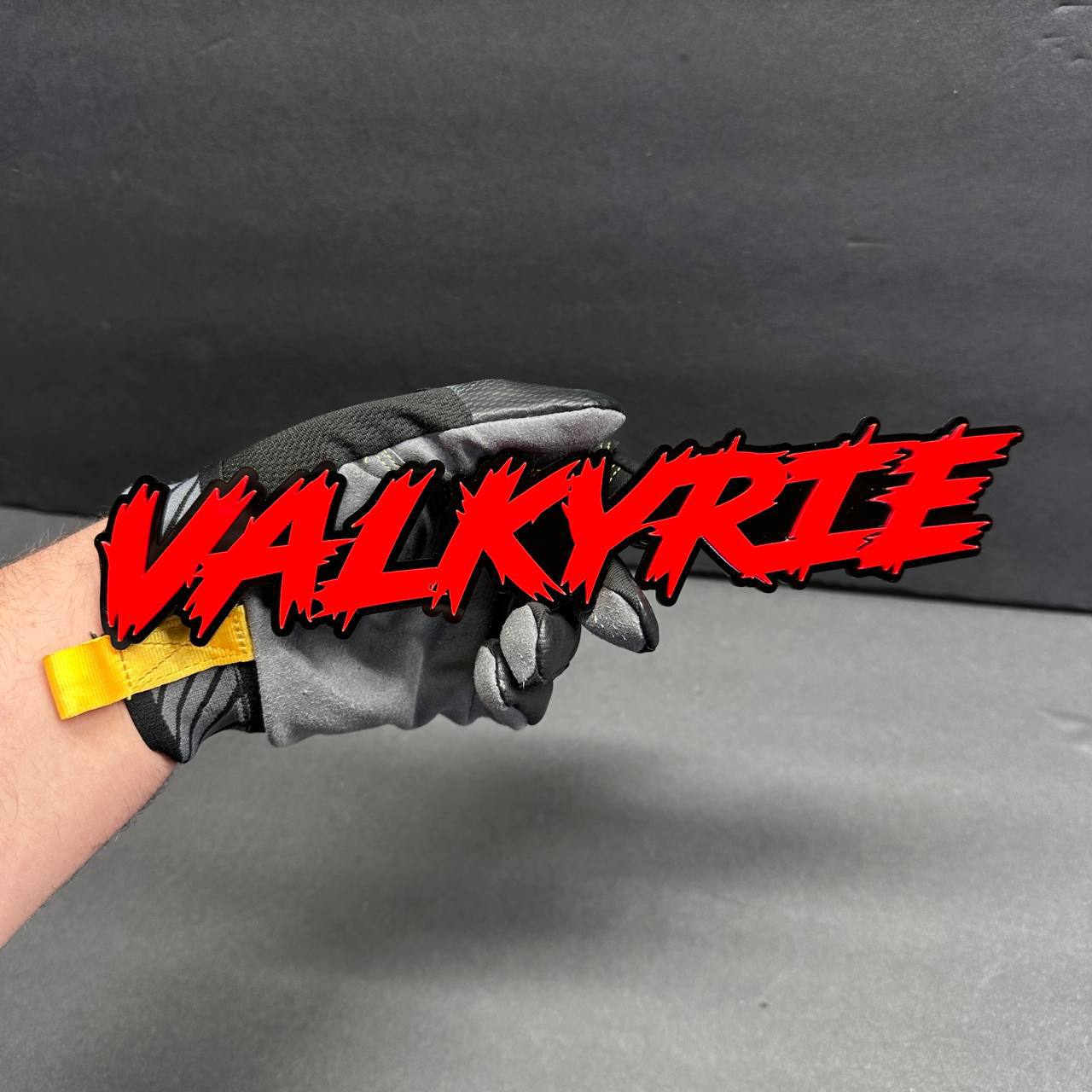 bold lightning style text emblem for hood truck styling