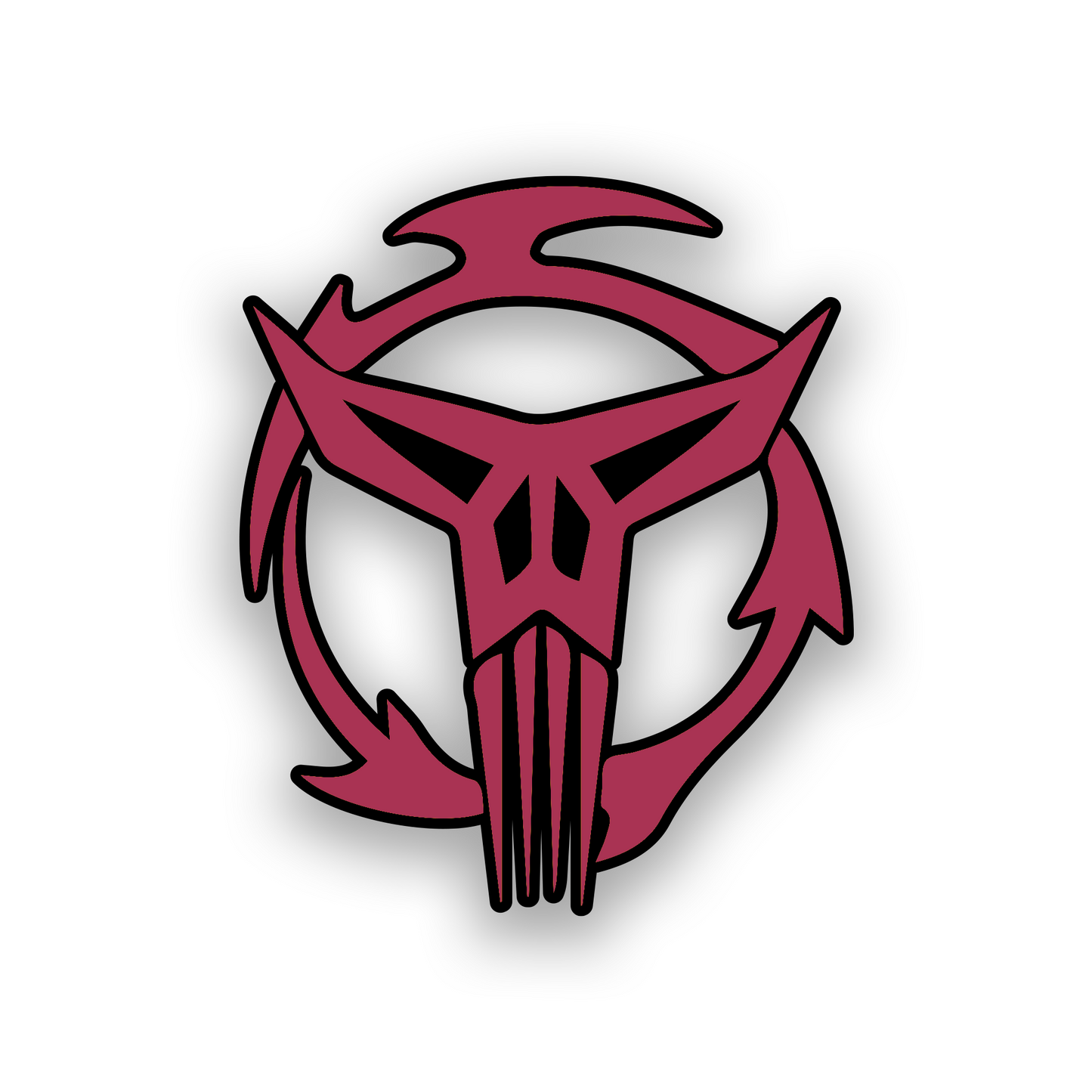 Custom Star Wars Neo Crusader badge with strong engraved clan emblem design