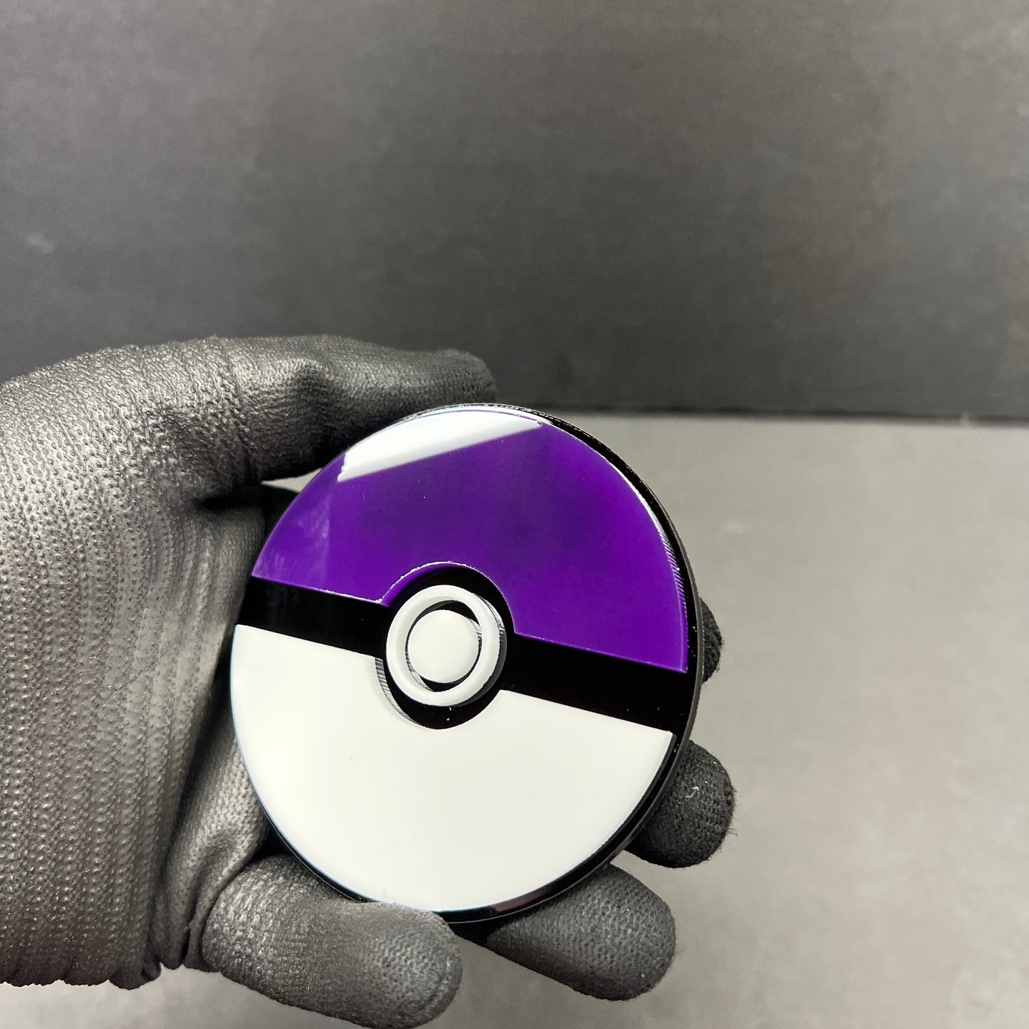 Mirror purple anime ball auto badge for car fender or tailgate