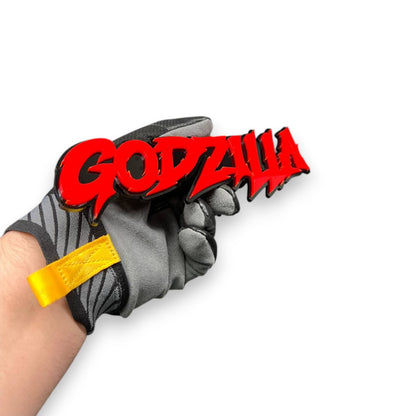 Sharp Godzilla font hood emblem for custom pickup truck project
