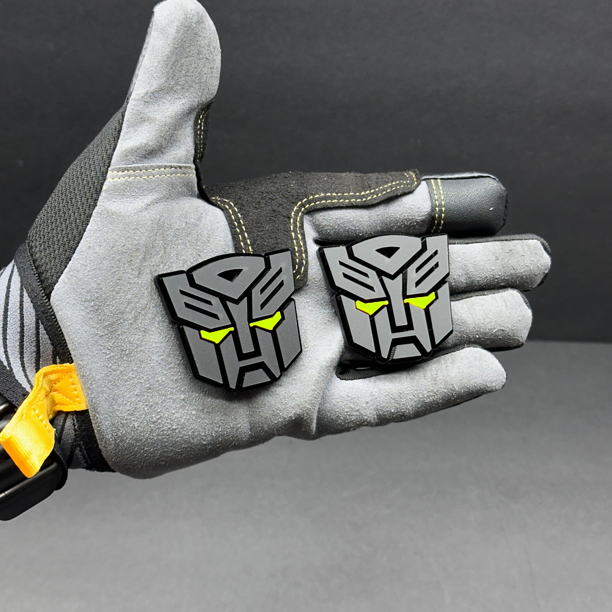 Aftermarket robot emblem pair for car truck SUV Jeep and off-road builds
