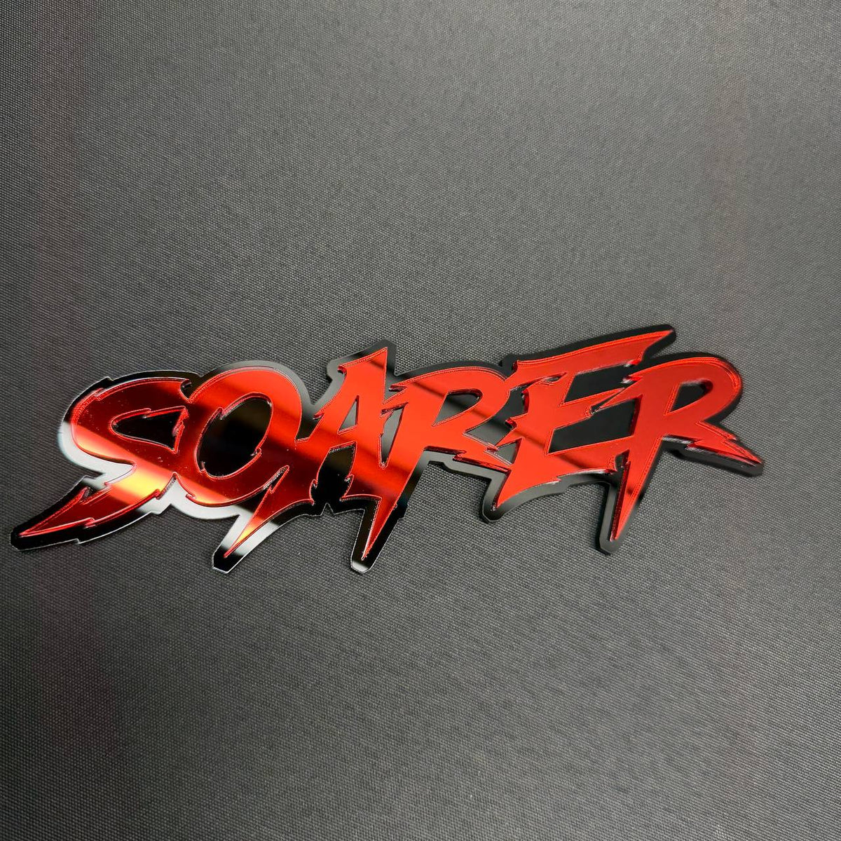 Personalized sharp font automotive badge for Jeep, Toyota, Nissan, Honda and Lexus vehicles