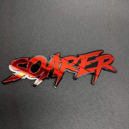 Personalized sharp font automotive badge for Jeep, Toyota, Nissan, Honda and Lexus vehicles