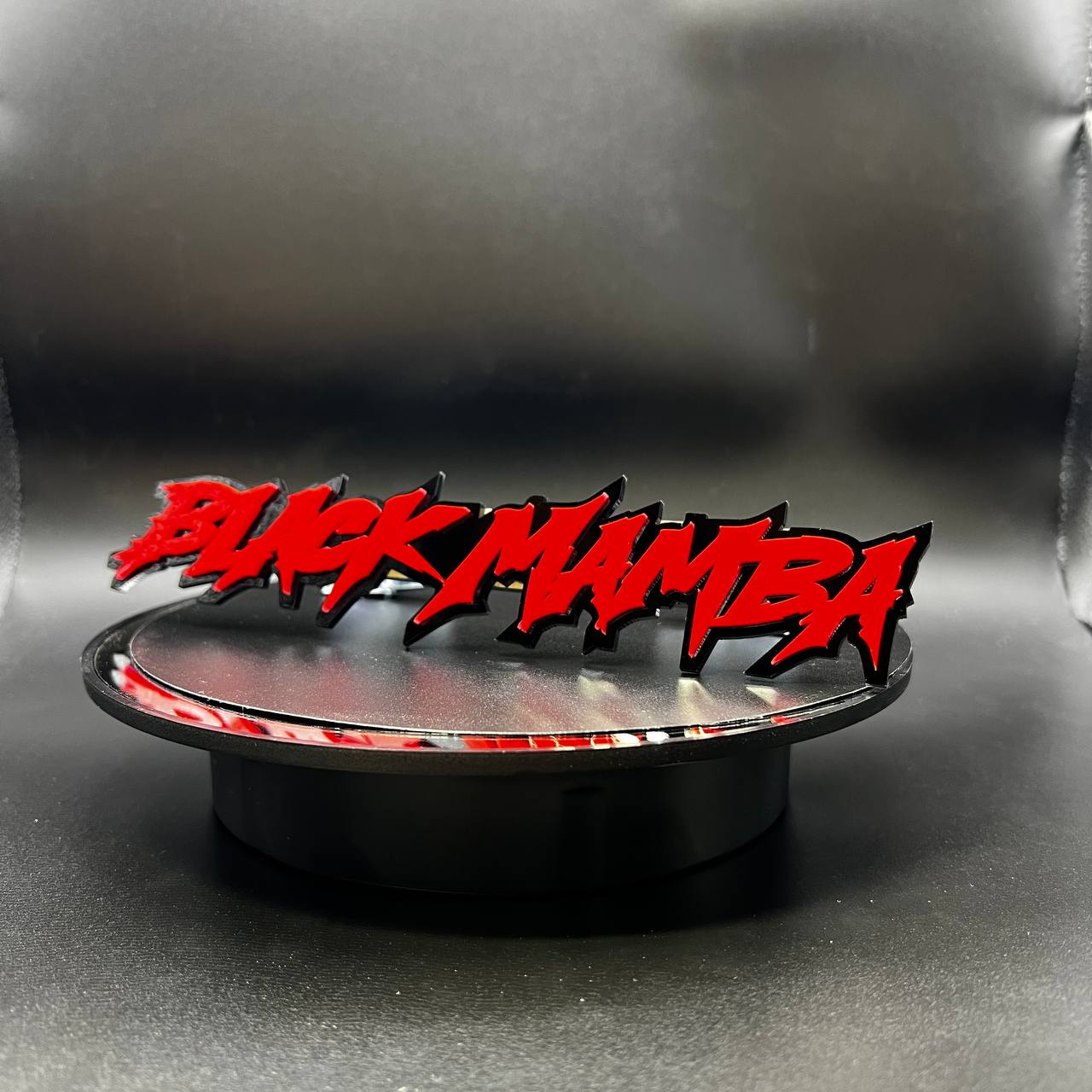 acrylic sharp font badge premium multi color finish detail