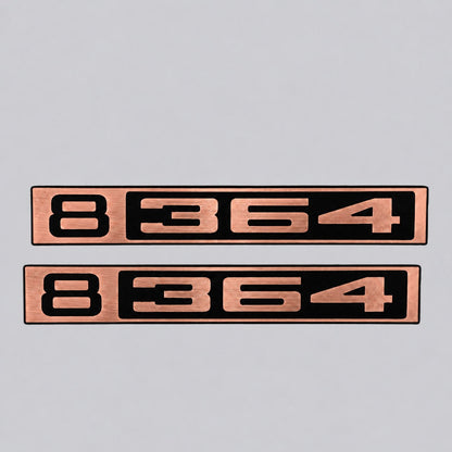 Car Badge Custom Silver Billet Front Chevy Fender Emblem B 364Truck 1967-1972 C10