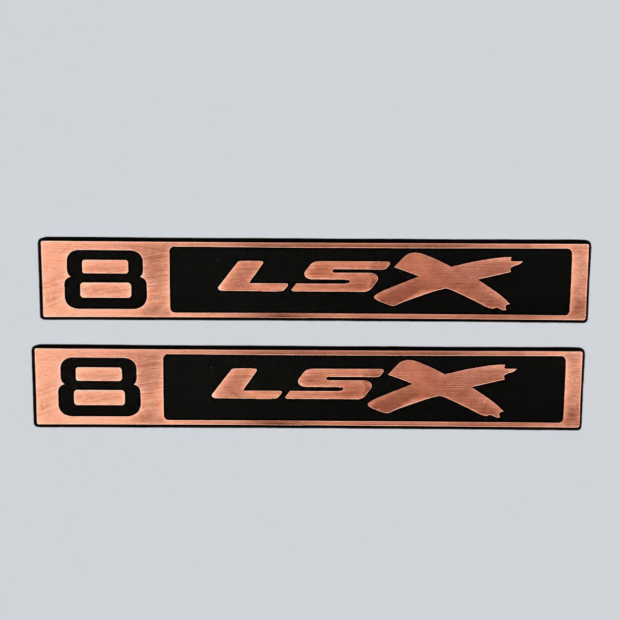 Silver billet style Chevy B LSX badge for 1967-1972 C10 pickup