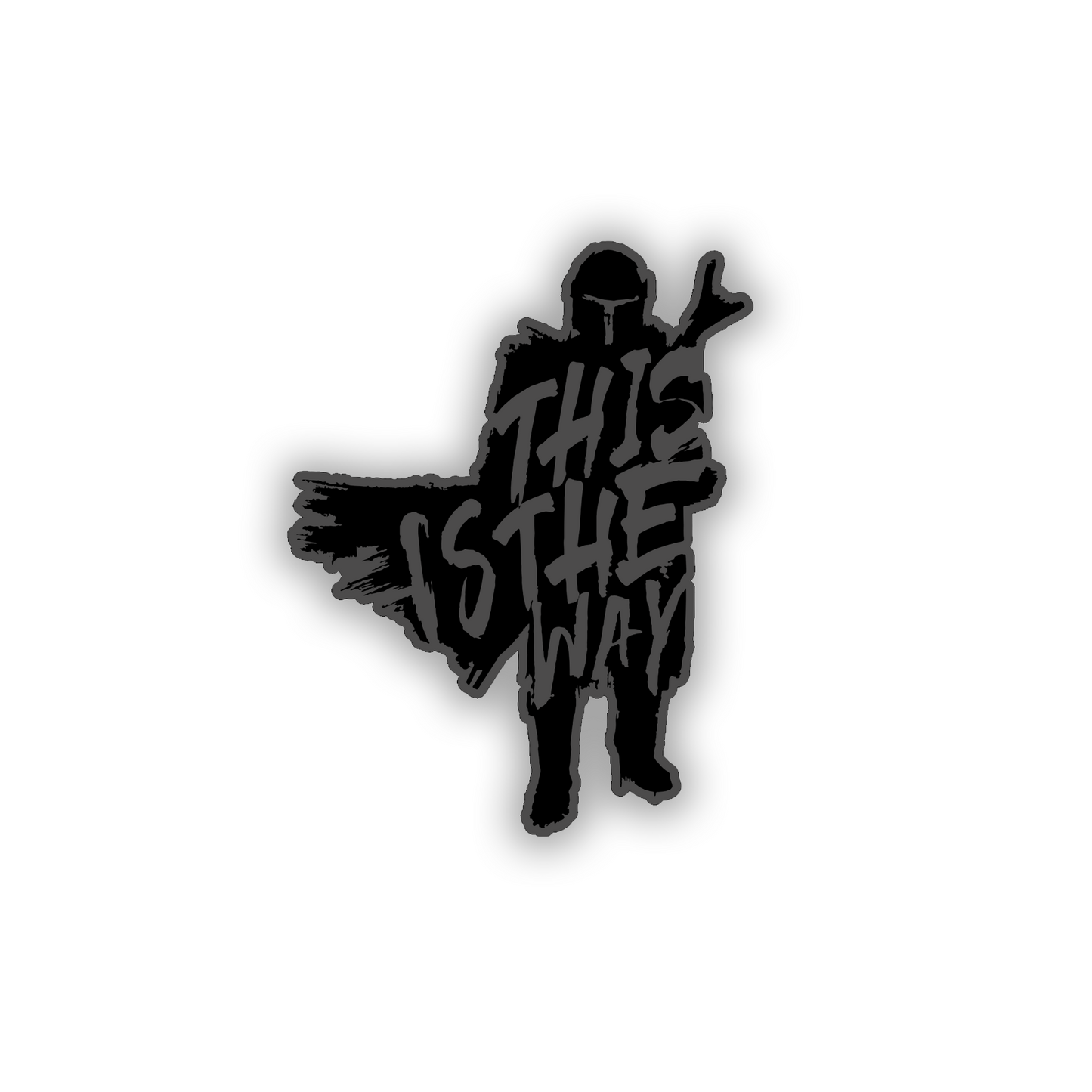 This Is the Way vehicle exterior badge with adhesive backing