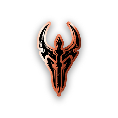 Engraved dark side vehicle badge for personalized car or truck styling