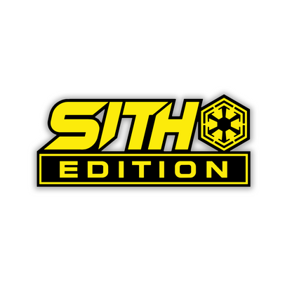 Space-themed Solo truck fender badge with black border