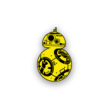 Laser engraved droid car badge for custom vehicle exterior styling