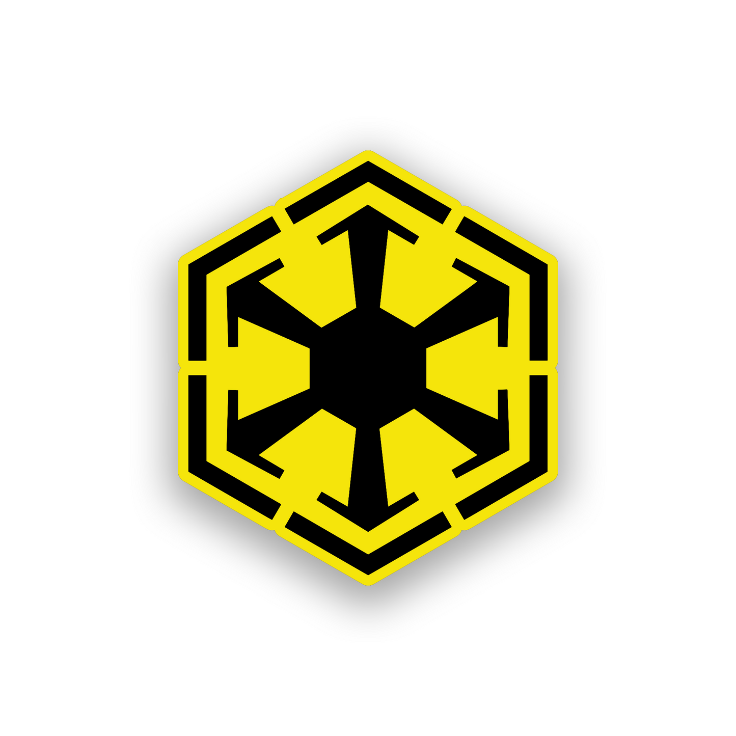 Engraved sci fi car emblem featuring a clean futuristic logo