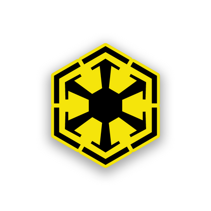 Engraved sci fi car emblem featuring a clean futuristic logo