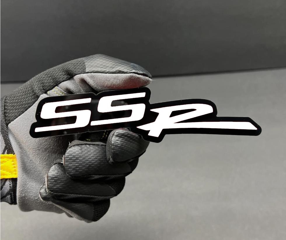 tailgate SSR badge on lifted truck offroad build