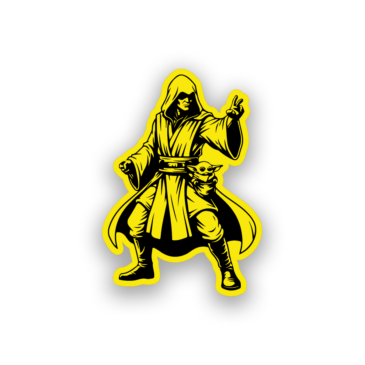 Custom Darth Revan inspired car emblem with bold engraved hooded character design