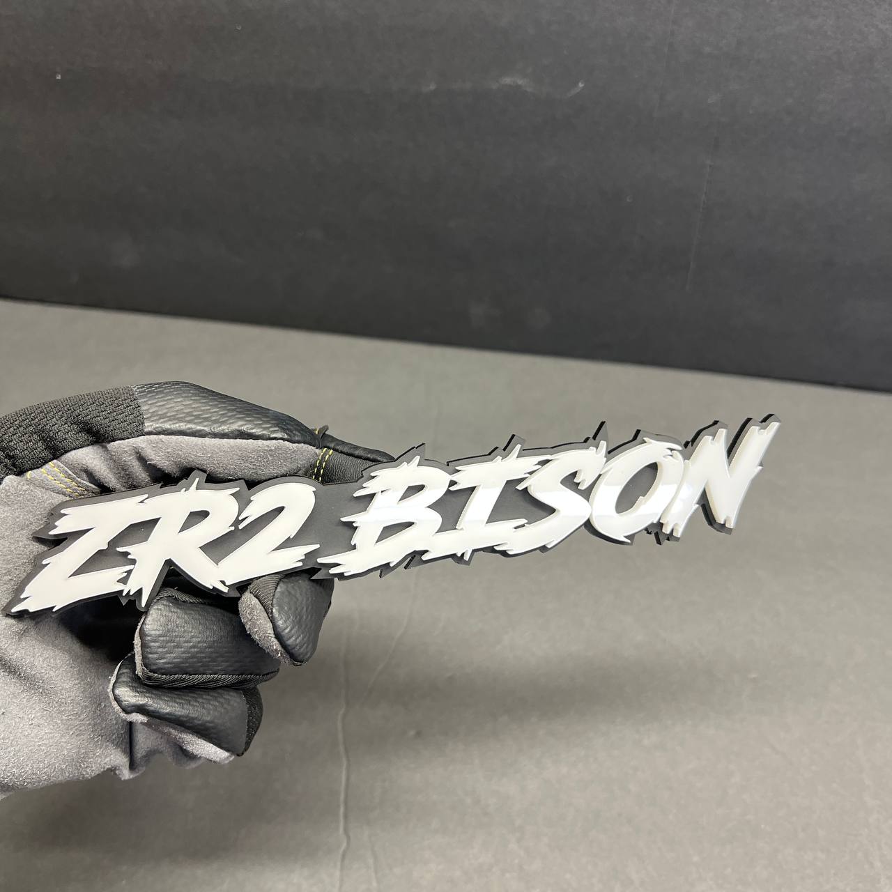 custom lightning font emblem for performance truck build