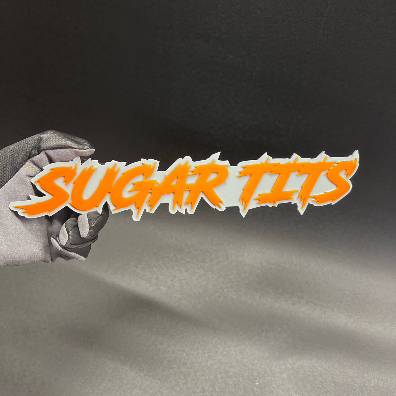 acrylic lightning font badge bold aggressive design detail