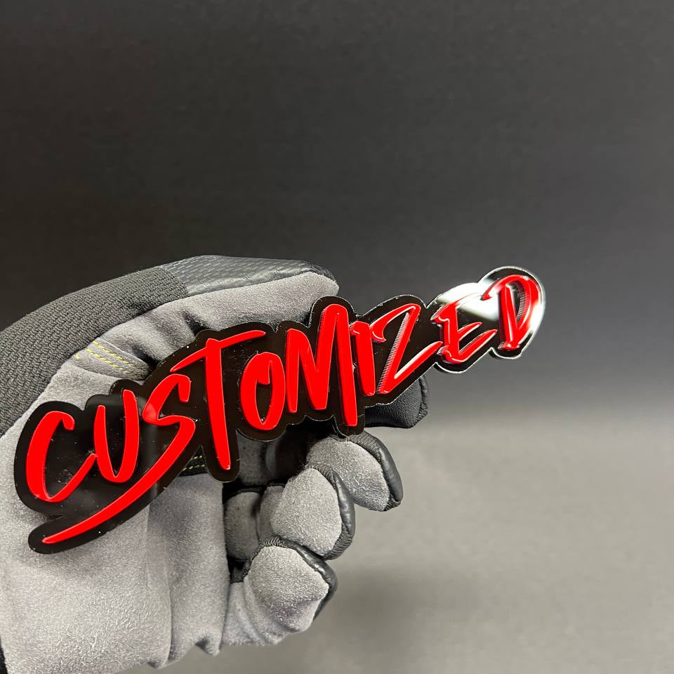 Graffiti style custom nameplate for truck or car