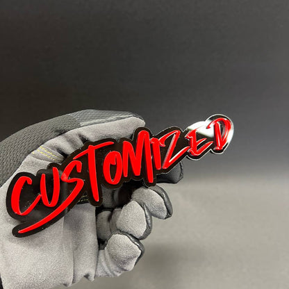 Graffiti style custom nameplate for truck or car